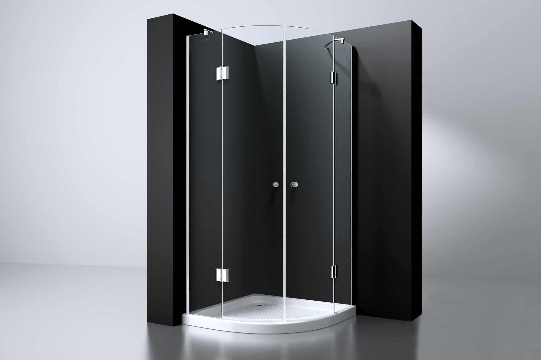 SHOWMODEL: Best Design Arek kwartronde douchecabine 100x100cm anti-kalk