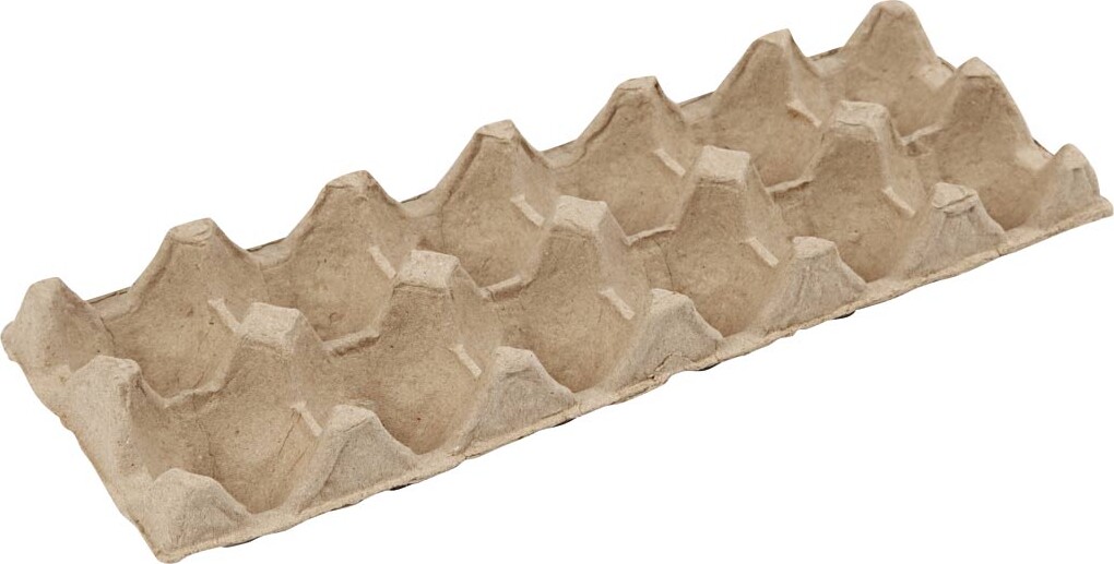 Æggebakker - H 5 CM - L 30,5 CM - B 11 CM - 3 Stk