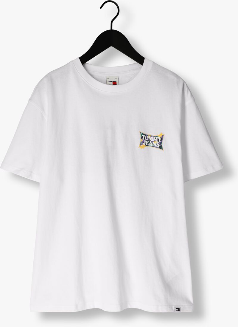 TOMMY JEANS witte tommy jeans t-shirt tjm reg flower power tee