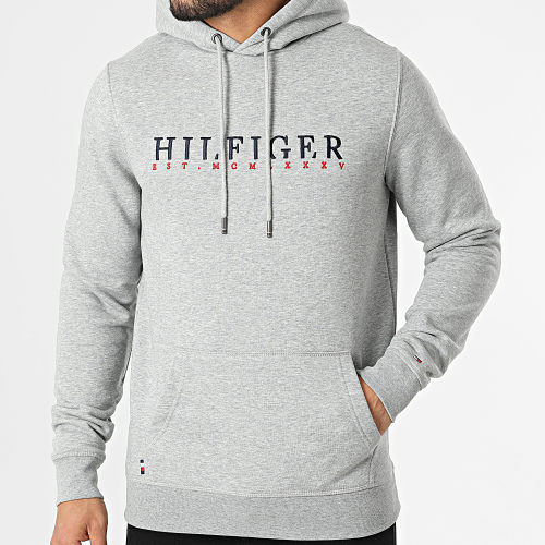 Sweat Capuche Corp Graphic 2204 Gris Chiné