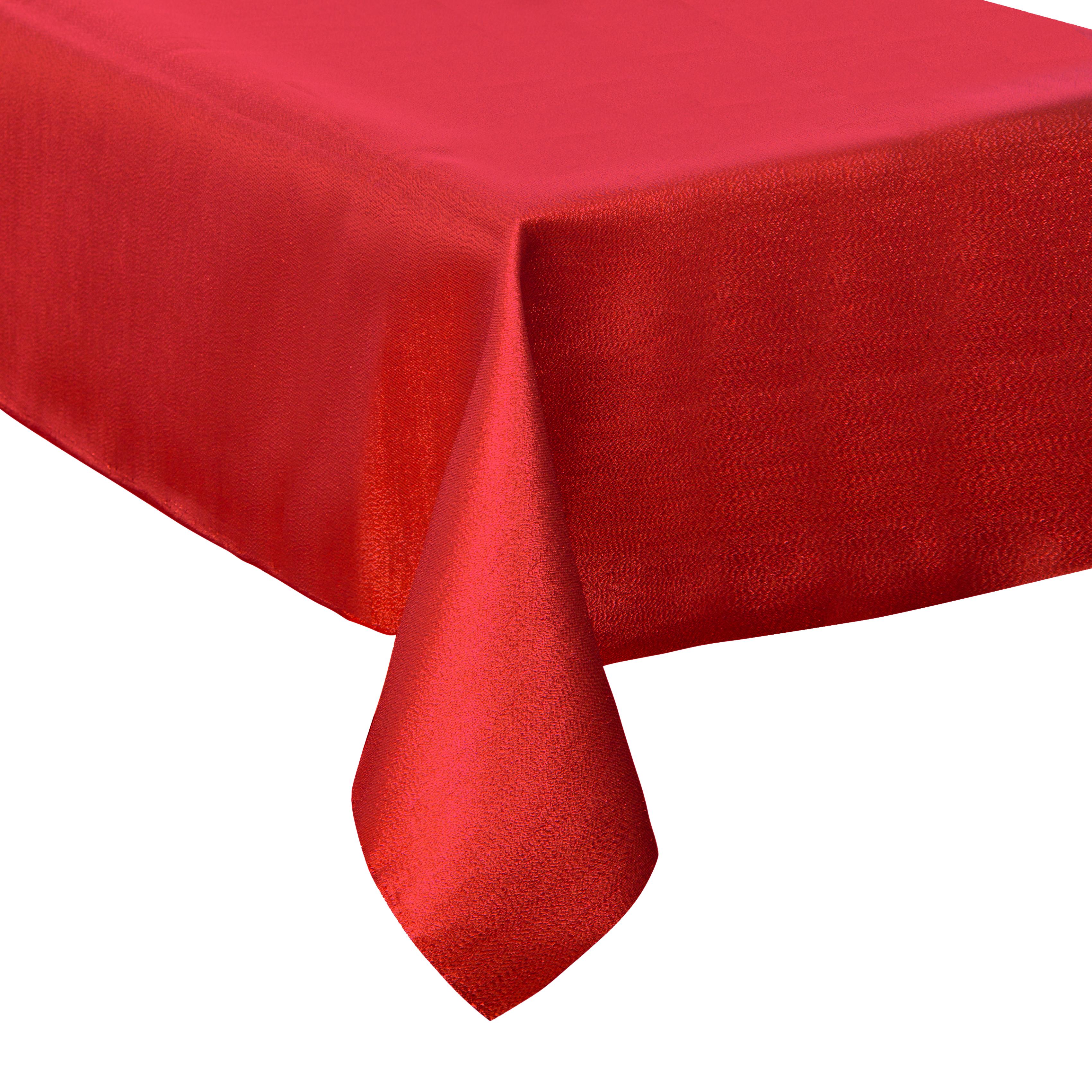 NAPPE PAILLETTE ROUGE 140X360CM