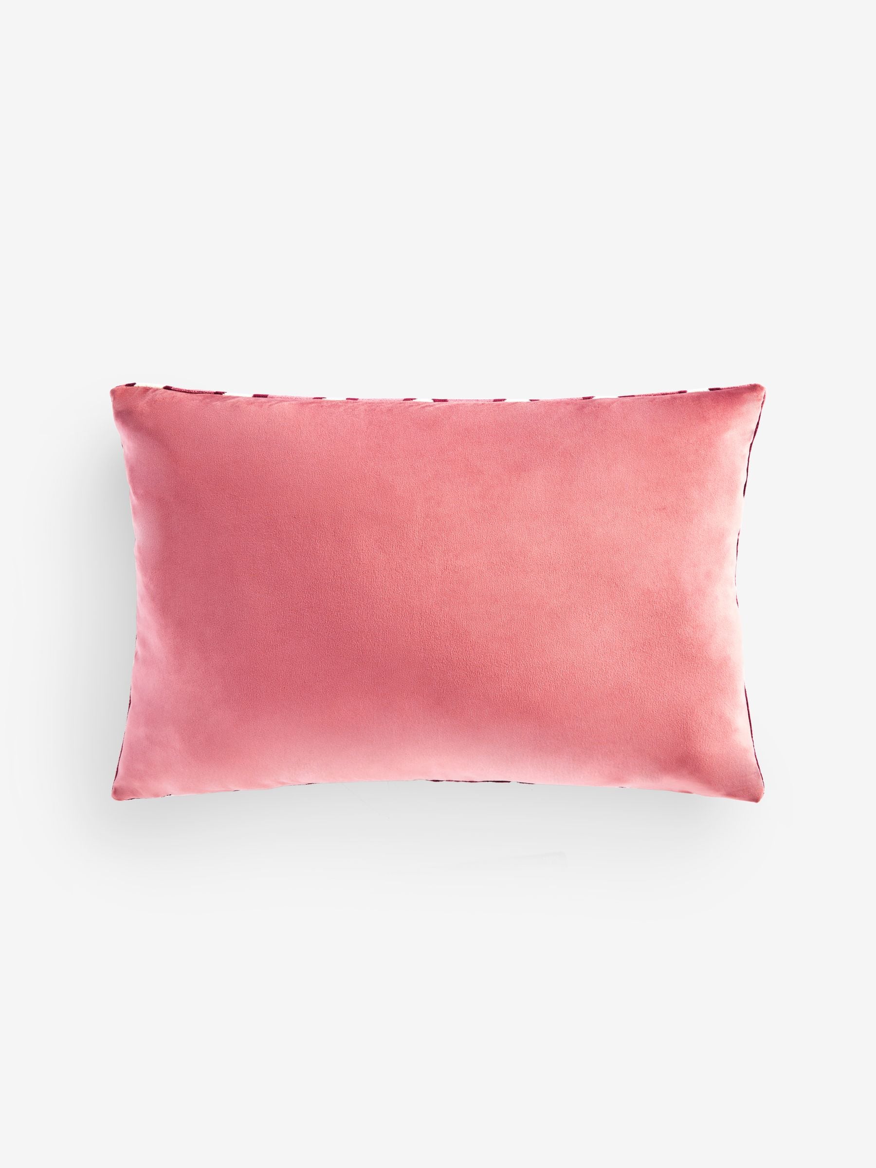 Fluwelen kussen met geometrisch motief
