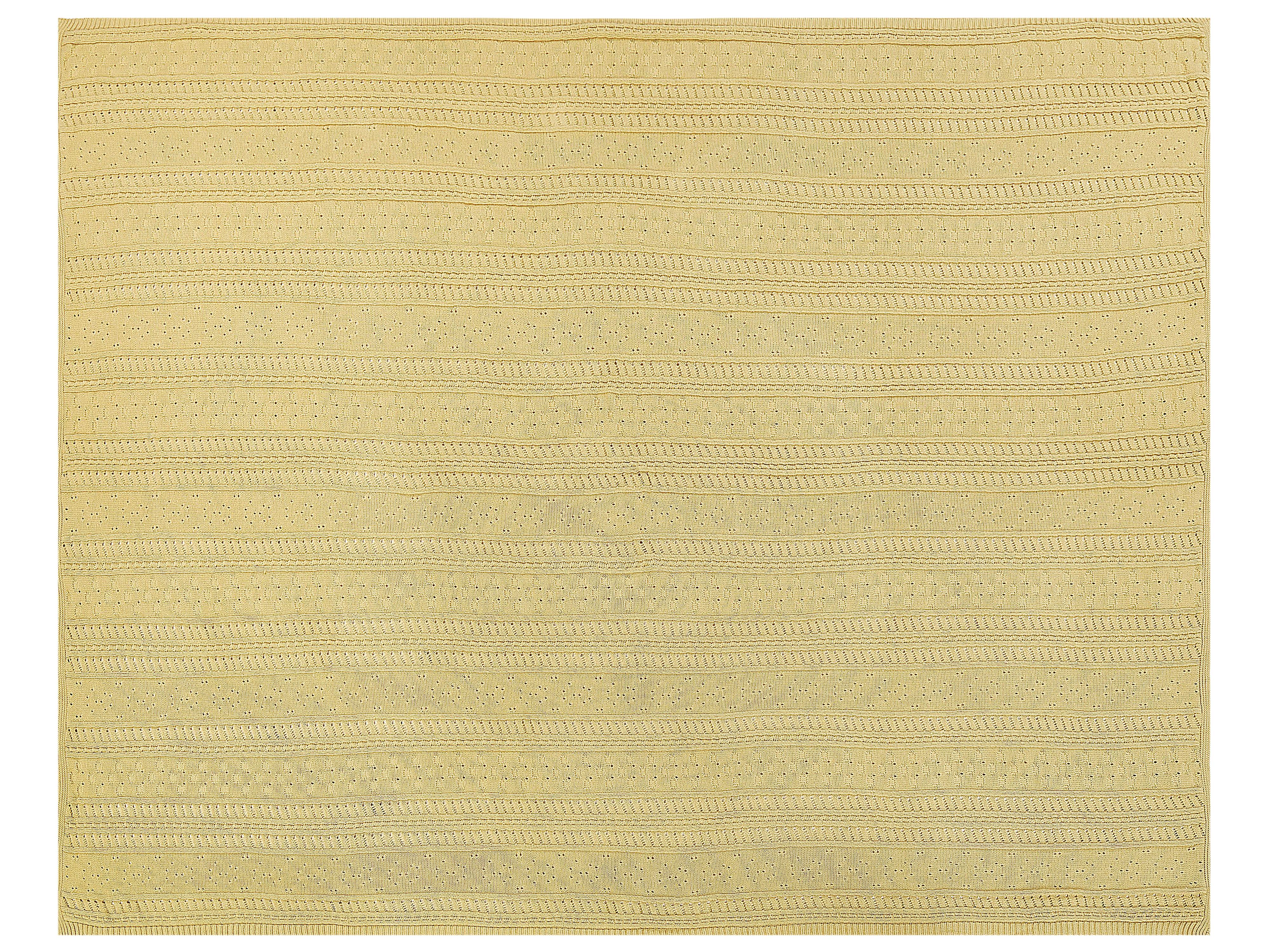 Sprei DAULET Katoen 150 x 200 cm Geel
