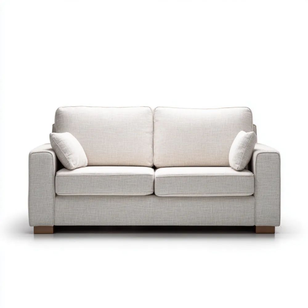 2-Sitzer-Sofa Stoff 150x85x90 cm - Hellgrau - Modernes Design