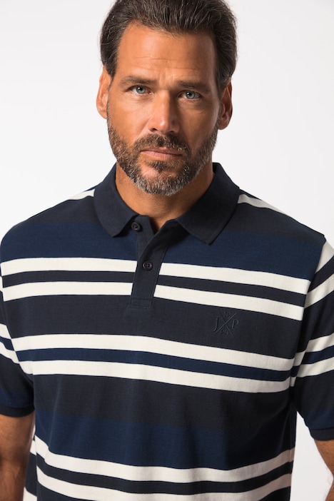 Poloshirt, Halbarm, Piqué, Ringel, bis 8 XL