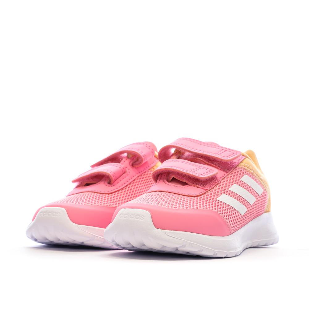 Adidas Baskets Rose/Orange Fille Adidas Tensaur Run 2.0
