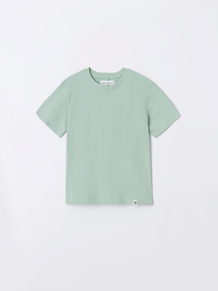 Pacote com 4 camisetas lisas de manga curta - Índigo