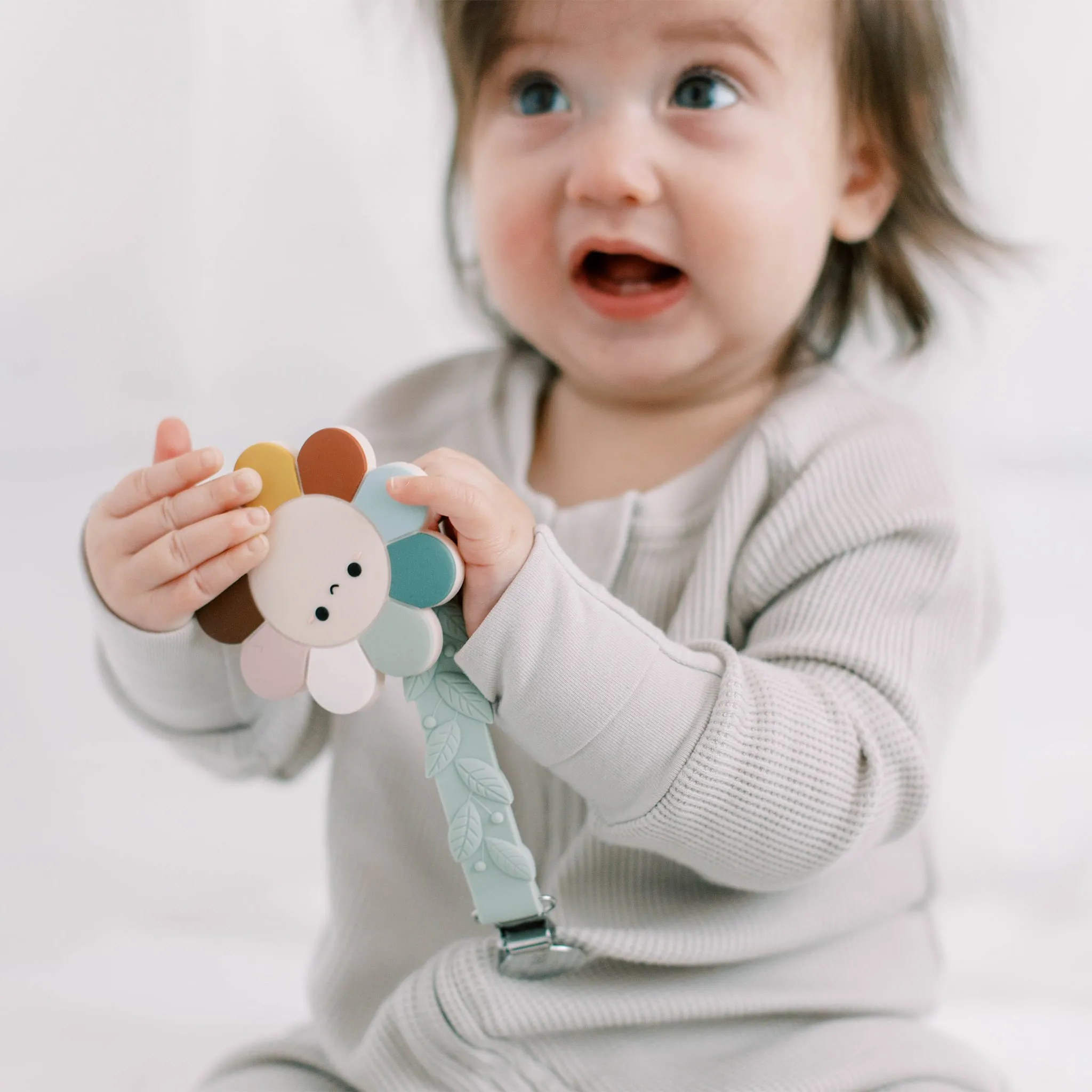 Loulou Lollipop Jouet de Dentition en Silicone - Marguerite