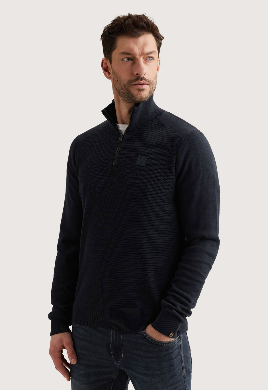 PME Legend Cotton/Modal Half Zip Trui