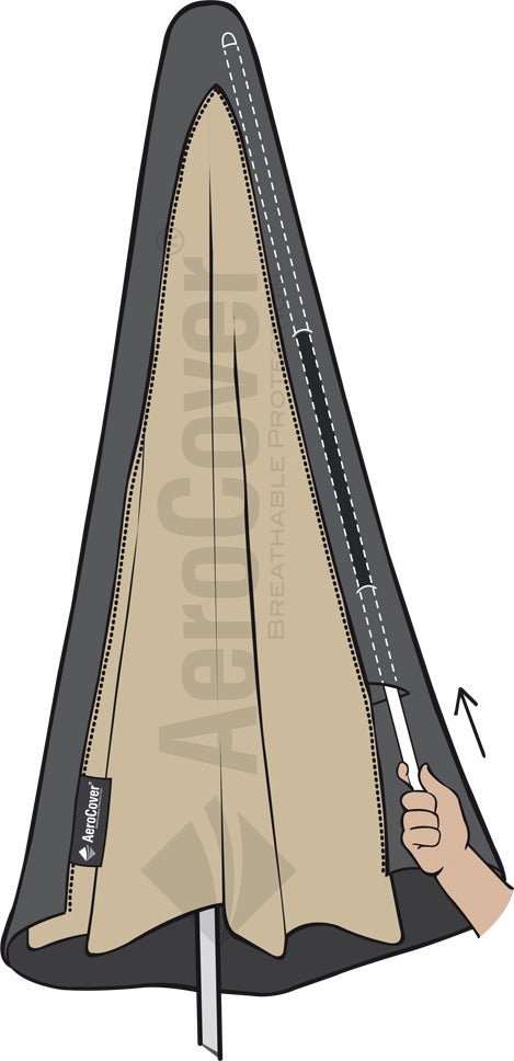Platinum Outdoorable parasolhoes AeroCover 165 x 25 x 35 cm