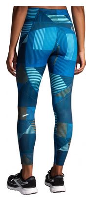 Collant 7/8 Brooks Method Bleu Femme
