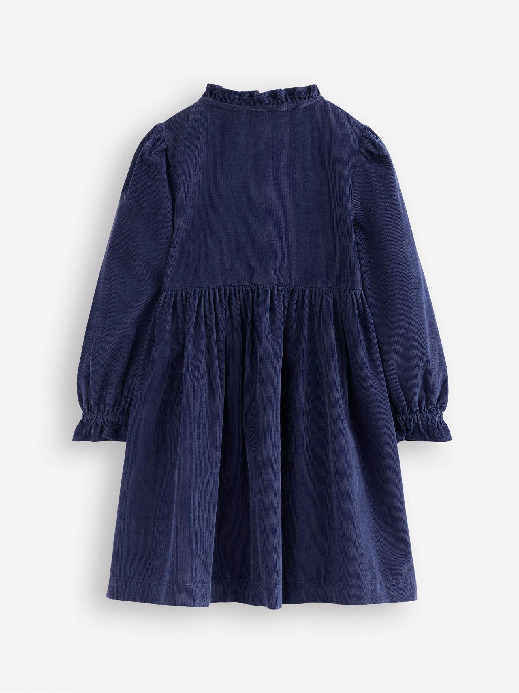 Blauw - Boden Suki Long Sleeve Smocked Dress