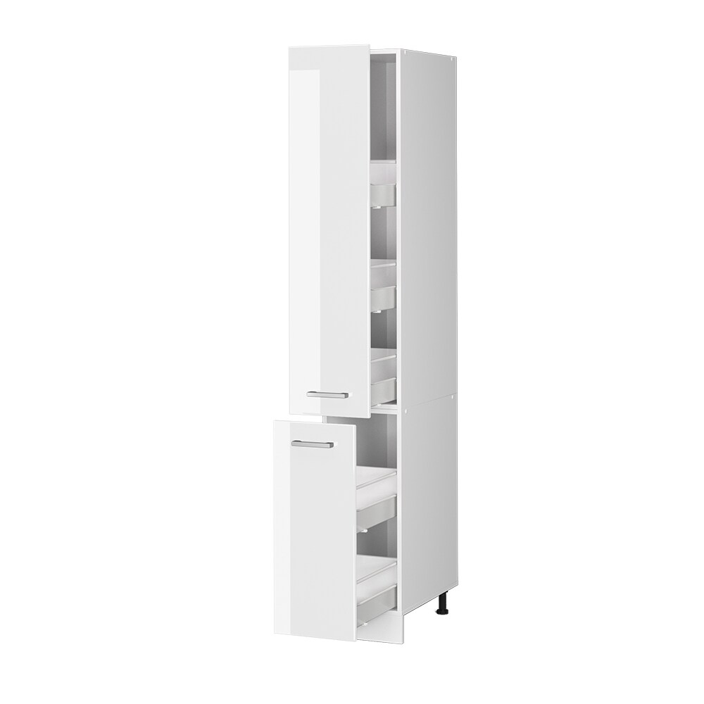 Vicco Apothekerhochschrank Küchenschrank Küchenzeile R-Line 30 cm Weiß Hochglanz