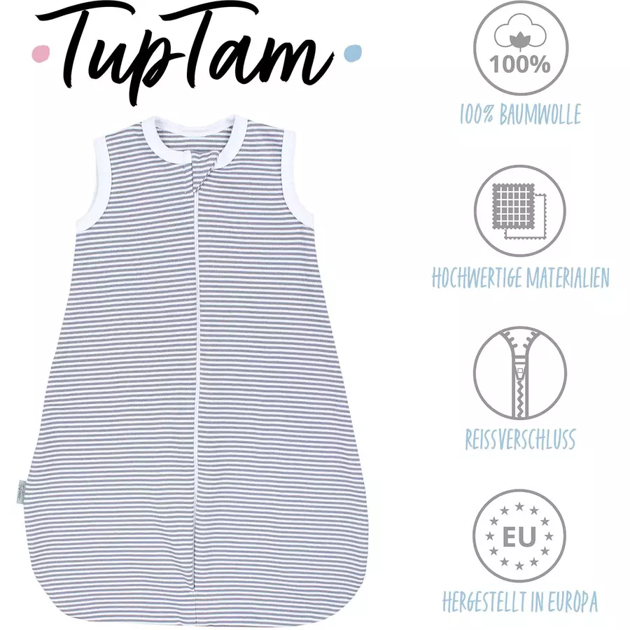 TupTam Baby Sommerschlafsack Kleine Kinder grau