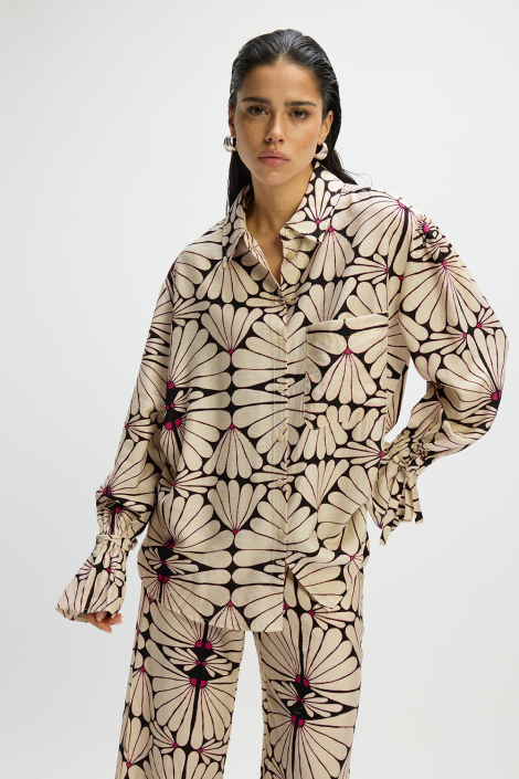 Refined Department beige dames blouse