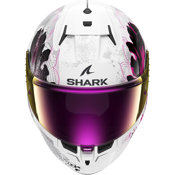 Shark - Casque D-Skwal 3 Mayfer Blanc / Violet / Brillant
