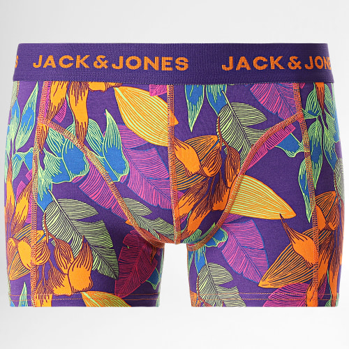 Lot De 3 Boxers Leaves Bleu Marine Floral
