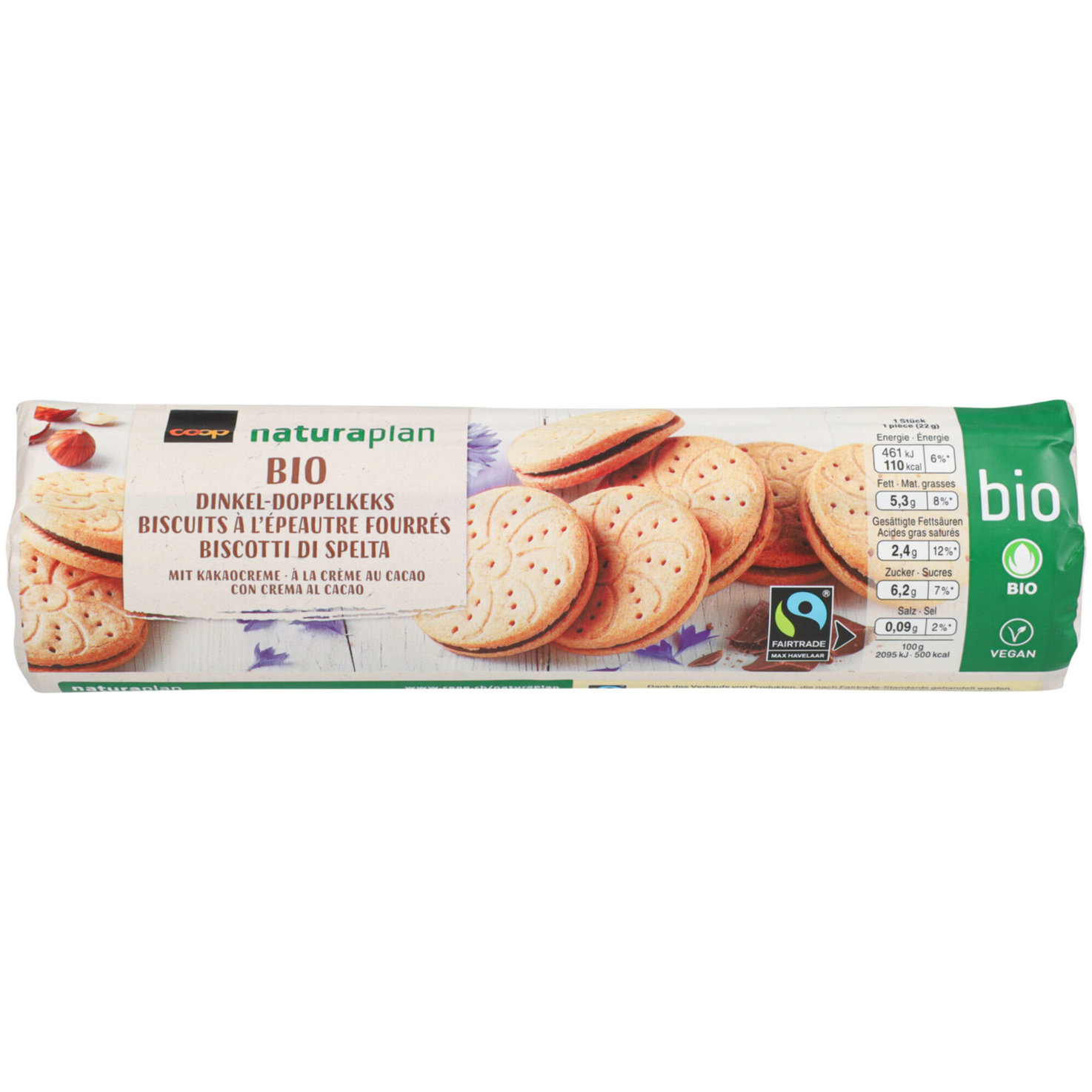 Naturaplan Bio Fairtrade Doppelkeks mit Kakaocreme