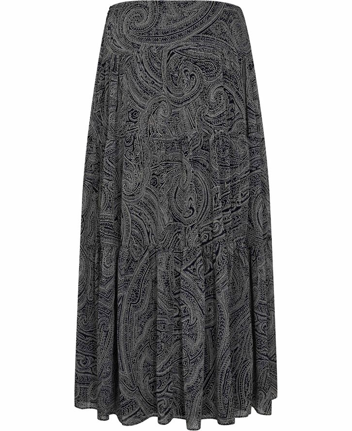 Lauren Ralph Lauren POLY CRINKLE GGT 58-SKIRT Navy/cream