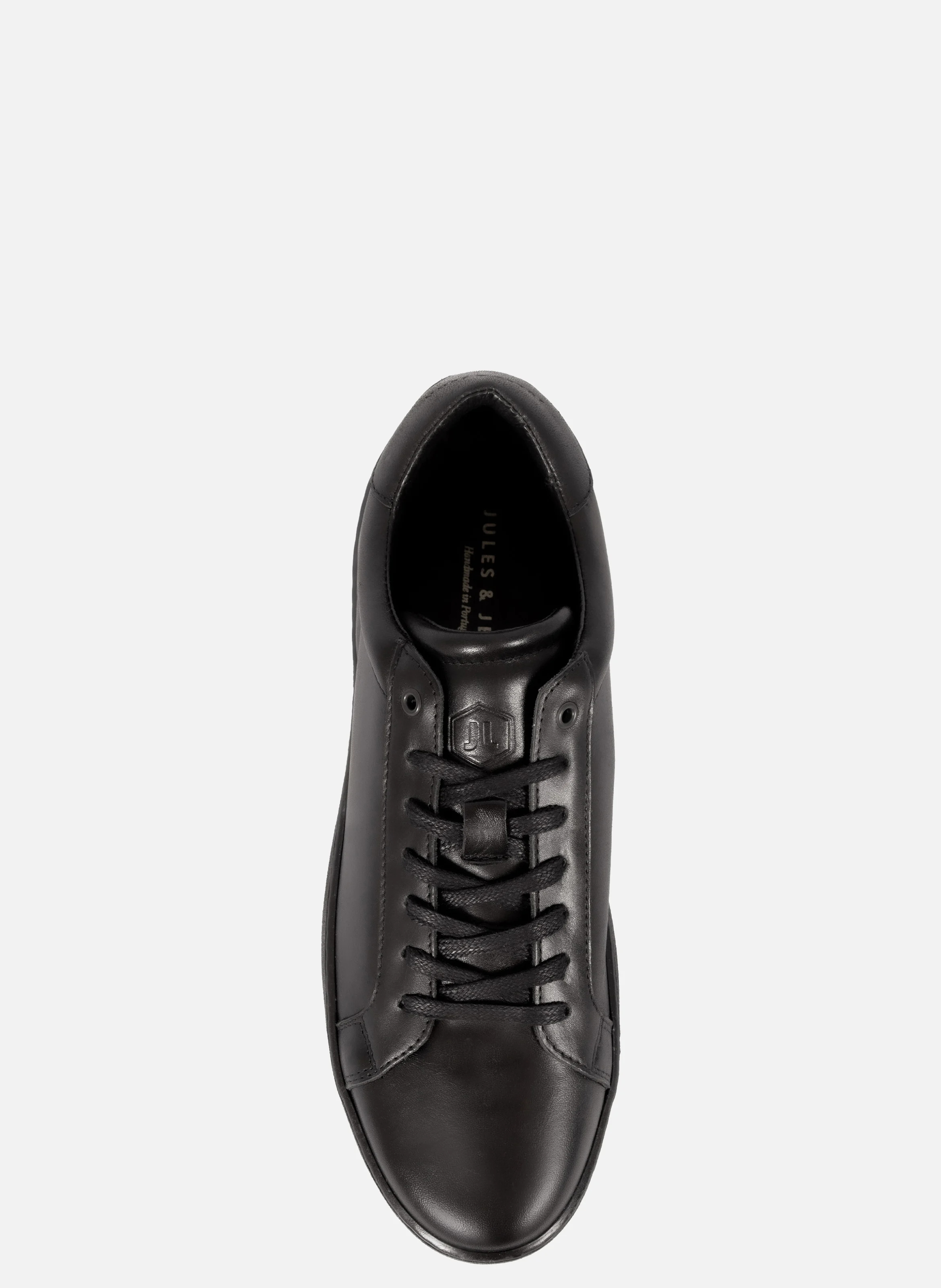 Tennis lacet homme cuir | Noir