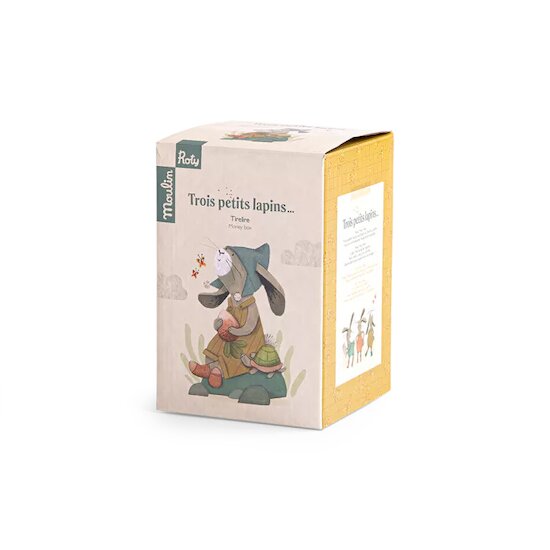 Trois petits lapins Tirelire lapin   de               Moulin Roty