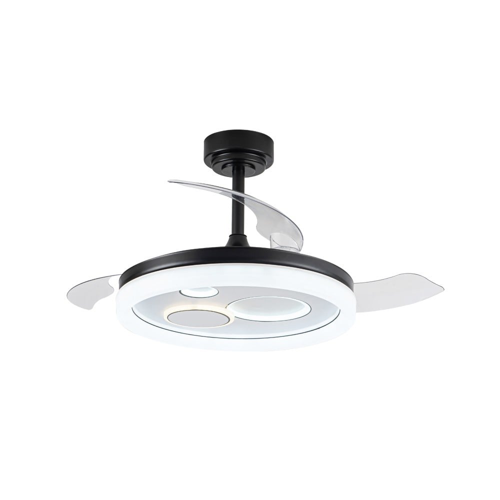 CristalRecord Plafondventilator Naira Ã 106 cm zwart