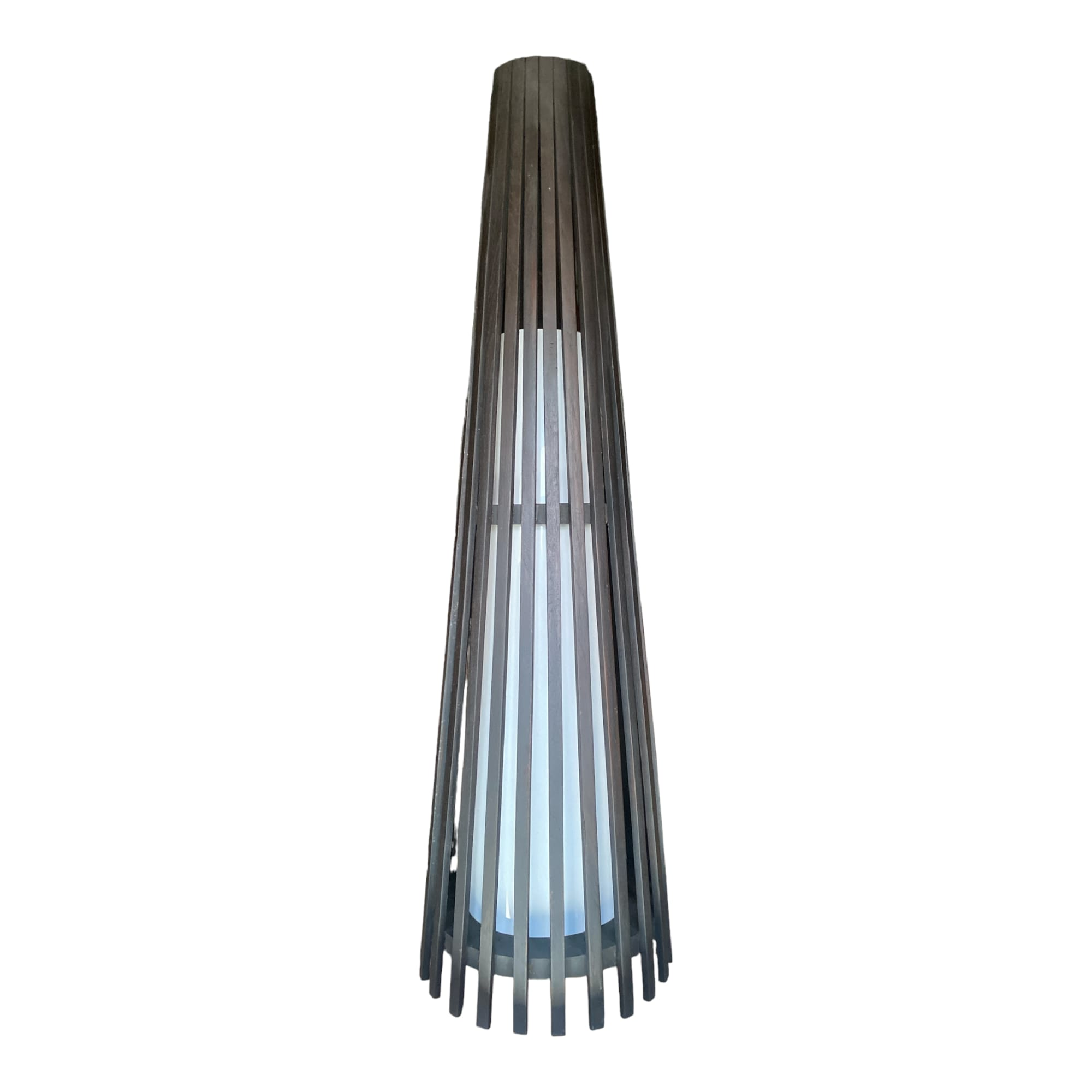 Interieurdirekt – Vloerlamp Anto – Teakhout – 120cm – Zwart