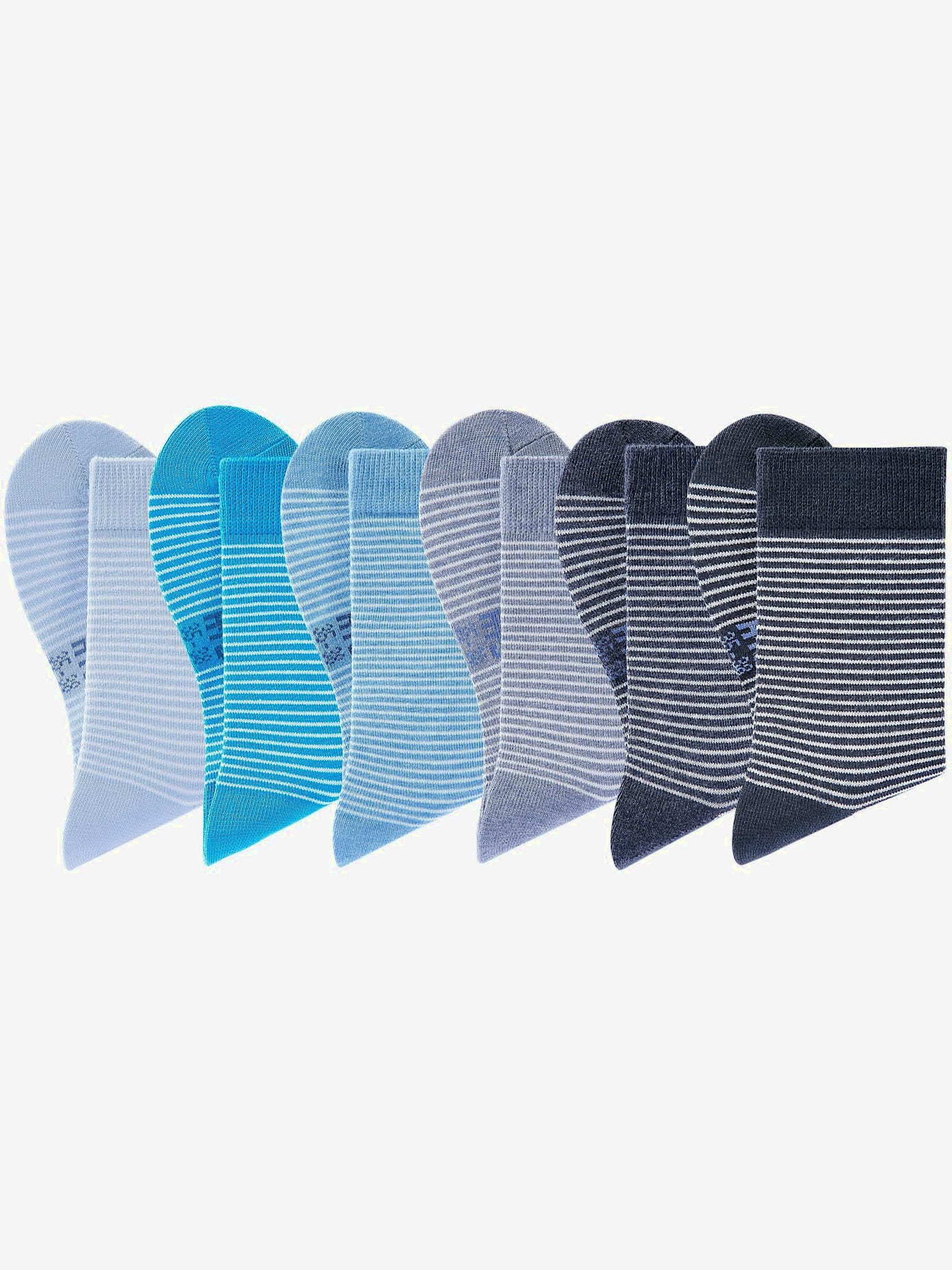 Chaussettes pour femme au design rayé tendance