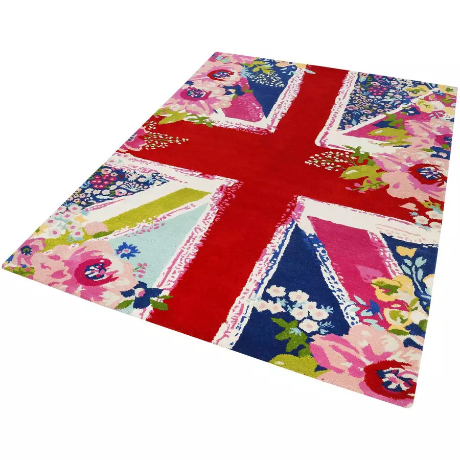 Accessorize Kurzflorteppich Bloom Kingdom rot
