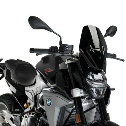 Saute vent Puig sport (POUR MOTOS SANS SUPPORT D’ORIGINE BMW) - Noir