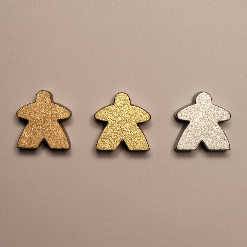 Meeples en fête ! Boucles d’oreilles puce - Or