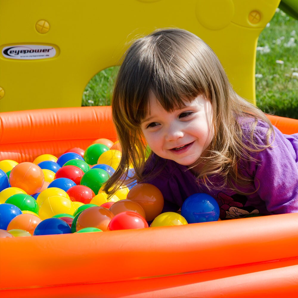 850 bunte Bälle für Bällebad 5,5cm Babybälle Plastikbälle Baby Spielbälle