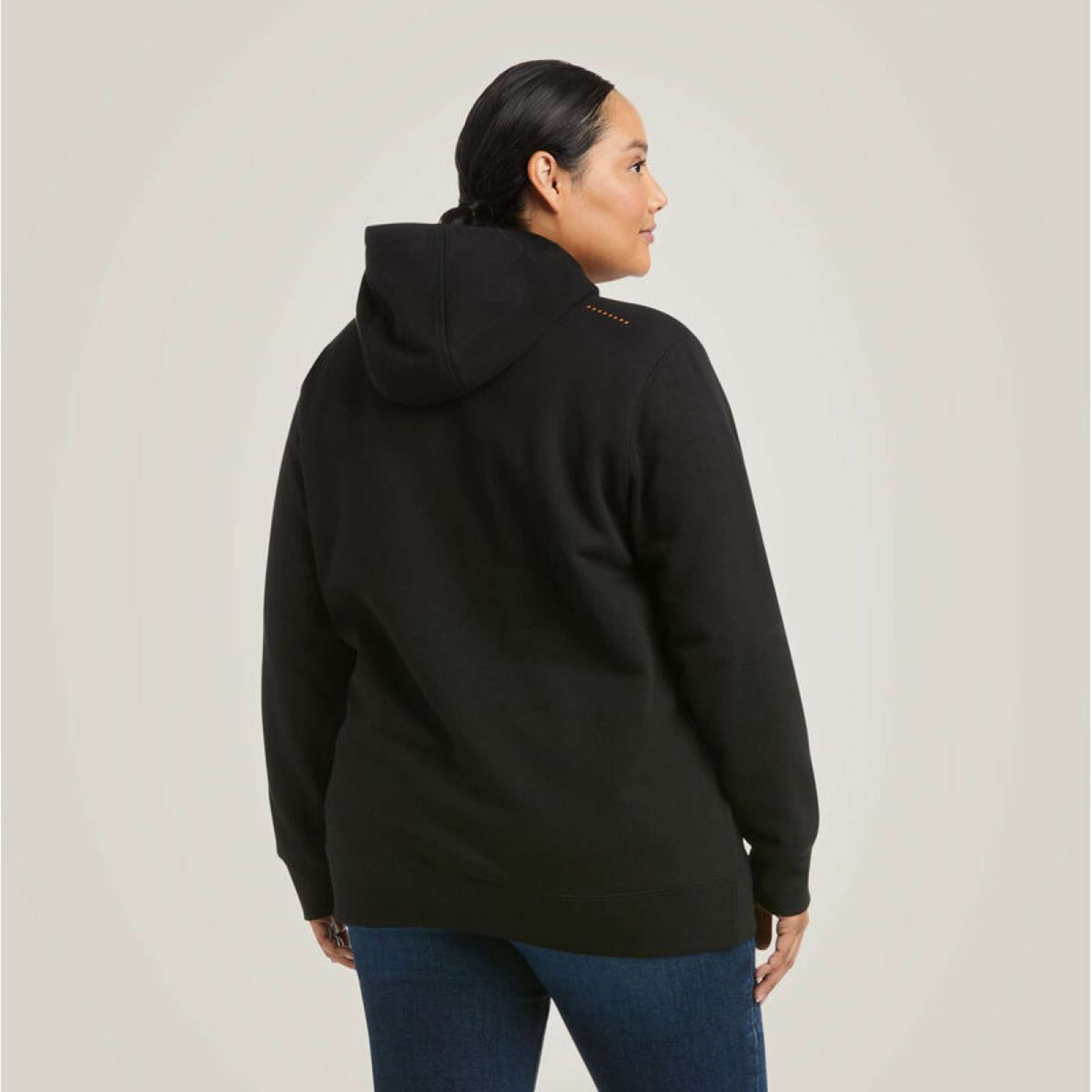 Ariat Hoodie Rebar Graphic Dames Zwart/Paars