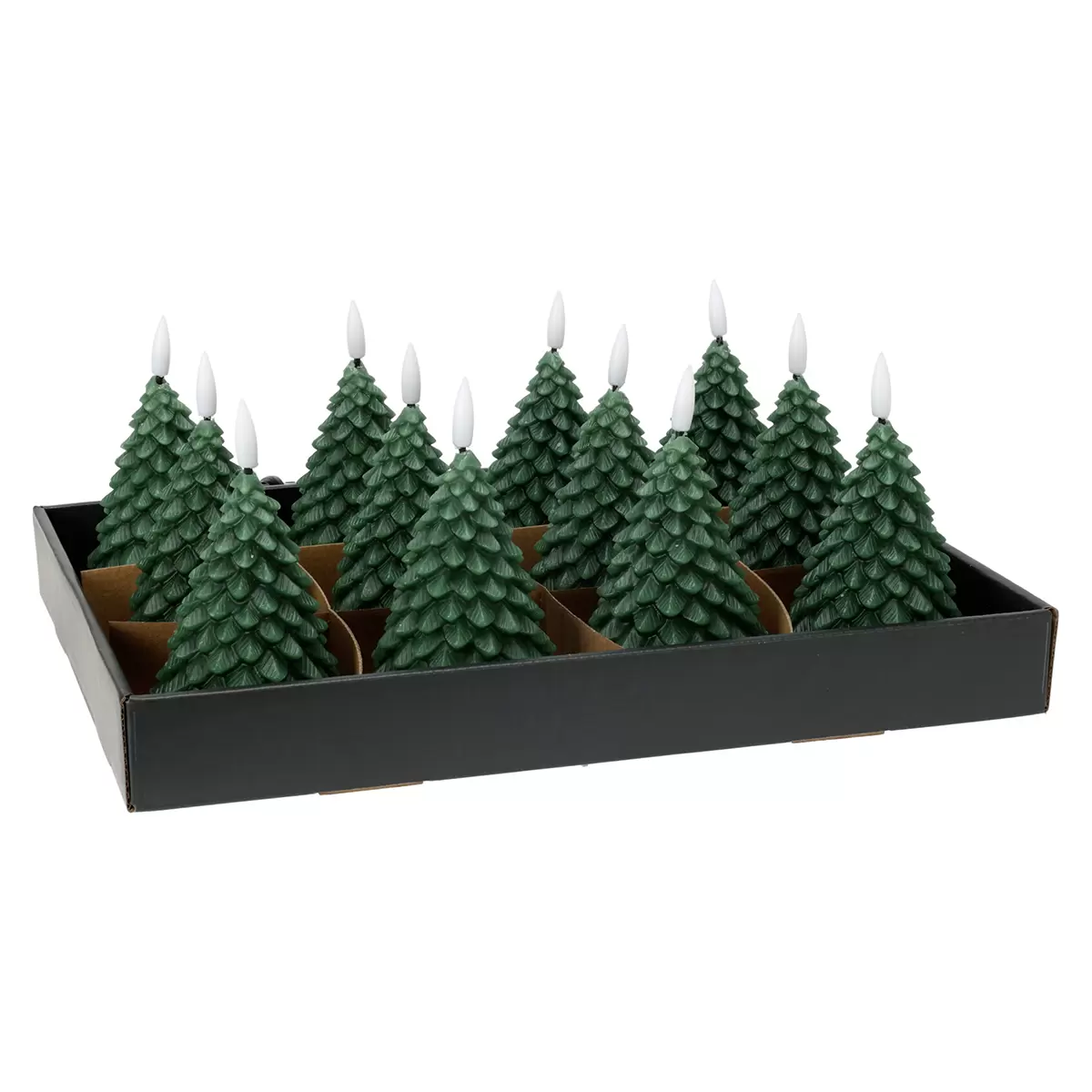 LED-Kerze LED-Tree dunkelgrün,grün