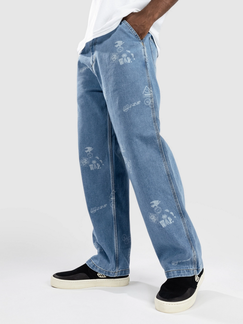 Carhartt WIP Stamp Jeans stamp print/blue