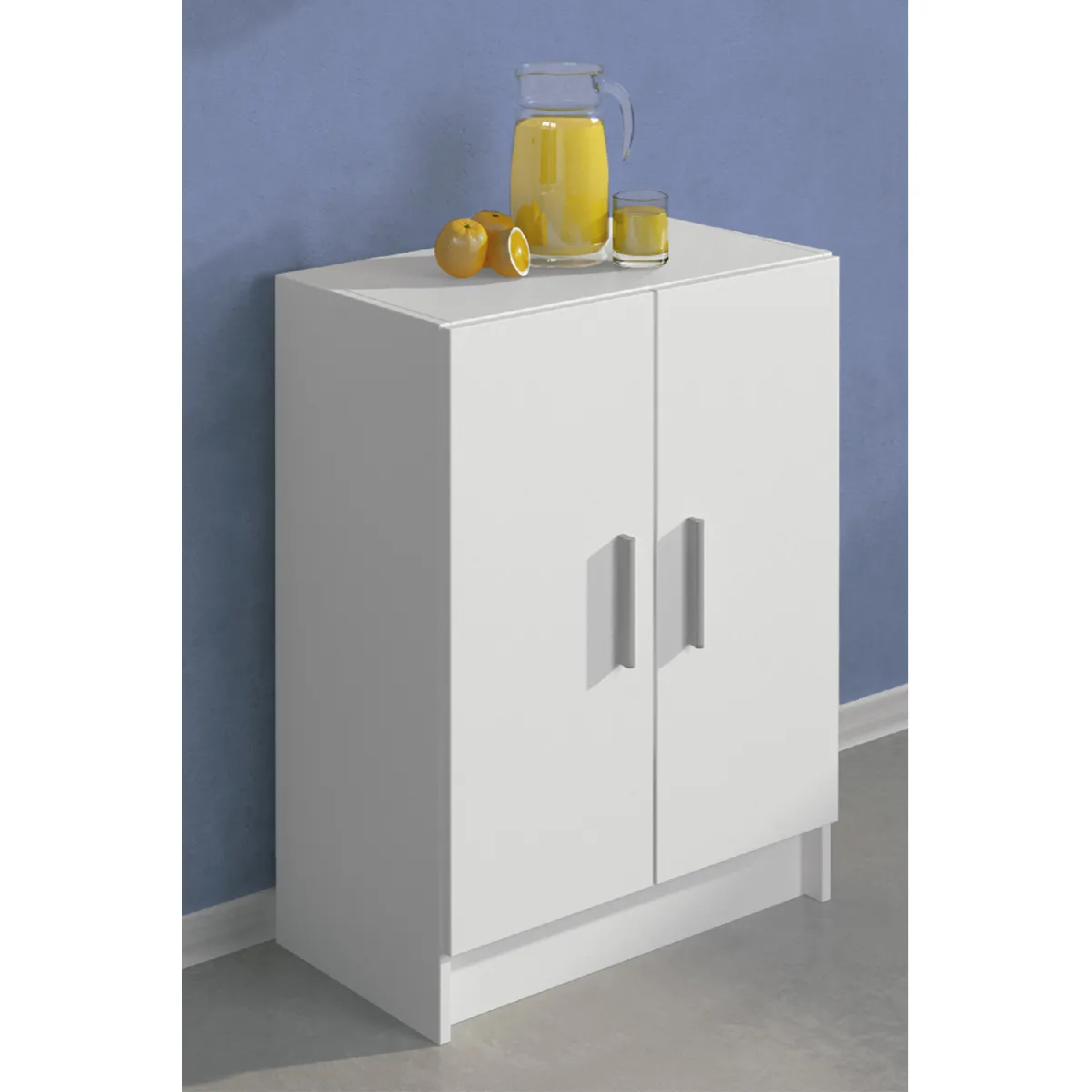Pegane Meuble Bas Cuisine Blanc