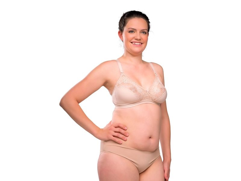 Carriwell Still-BH Beige M Haut-zu-Haut-Kontakt mit Ihrem Baby