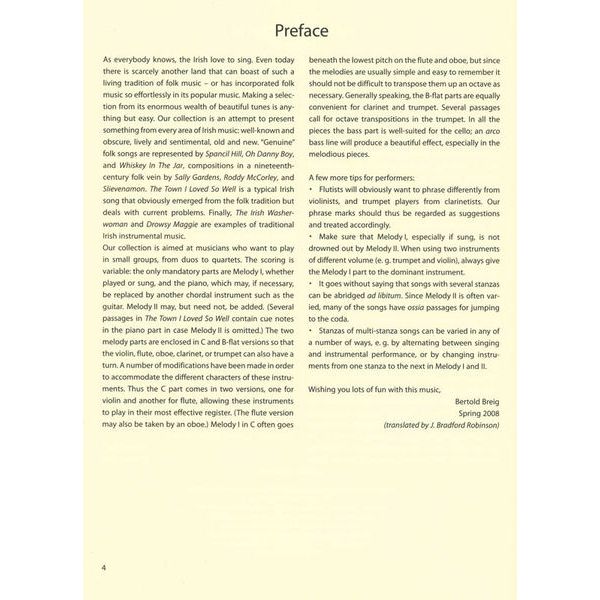 Bärenreiter combocom Irish
