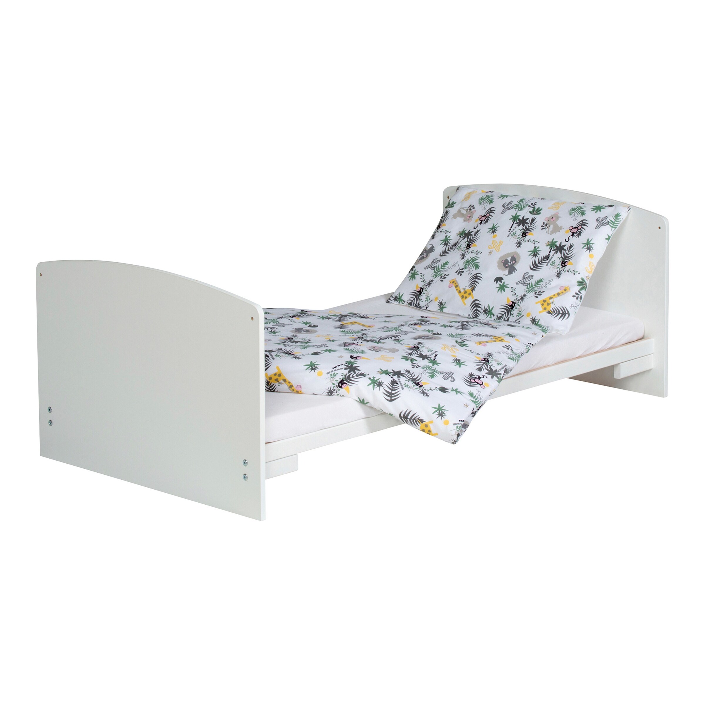 Schardt Babybett mit Ausstattung Classic White 70x140 cm weiß / Jungle