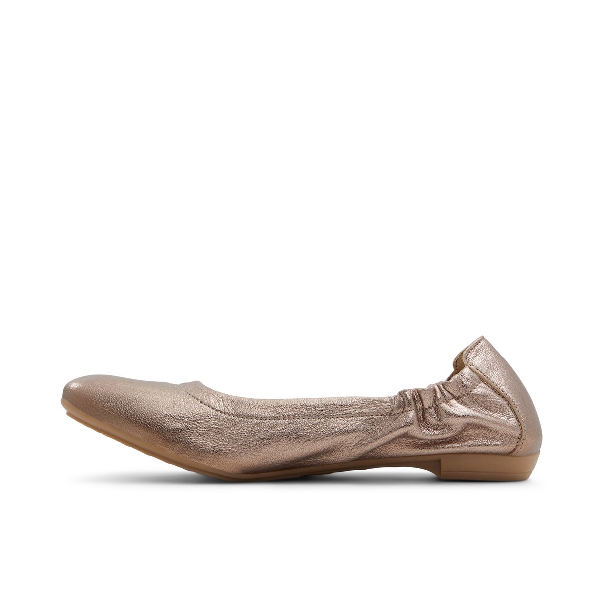 LUCA FERRI-Invergarry-Ballerine - Talon plat - Étain