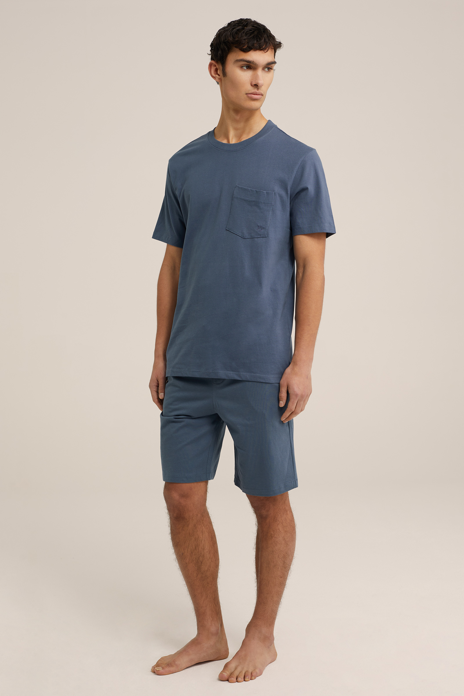 pyjamashirt WE Fashion Blauw