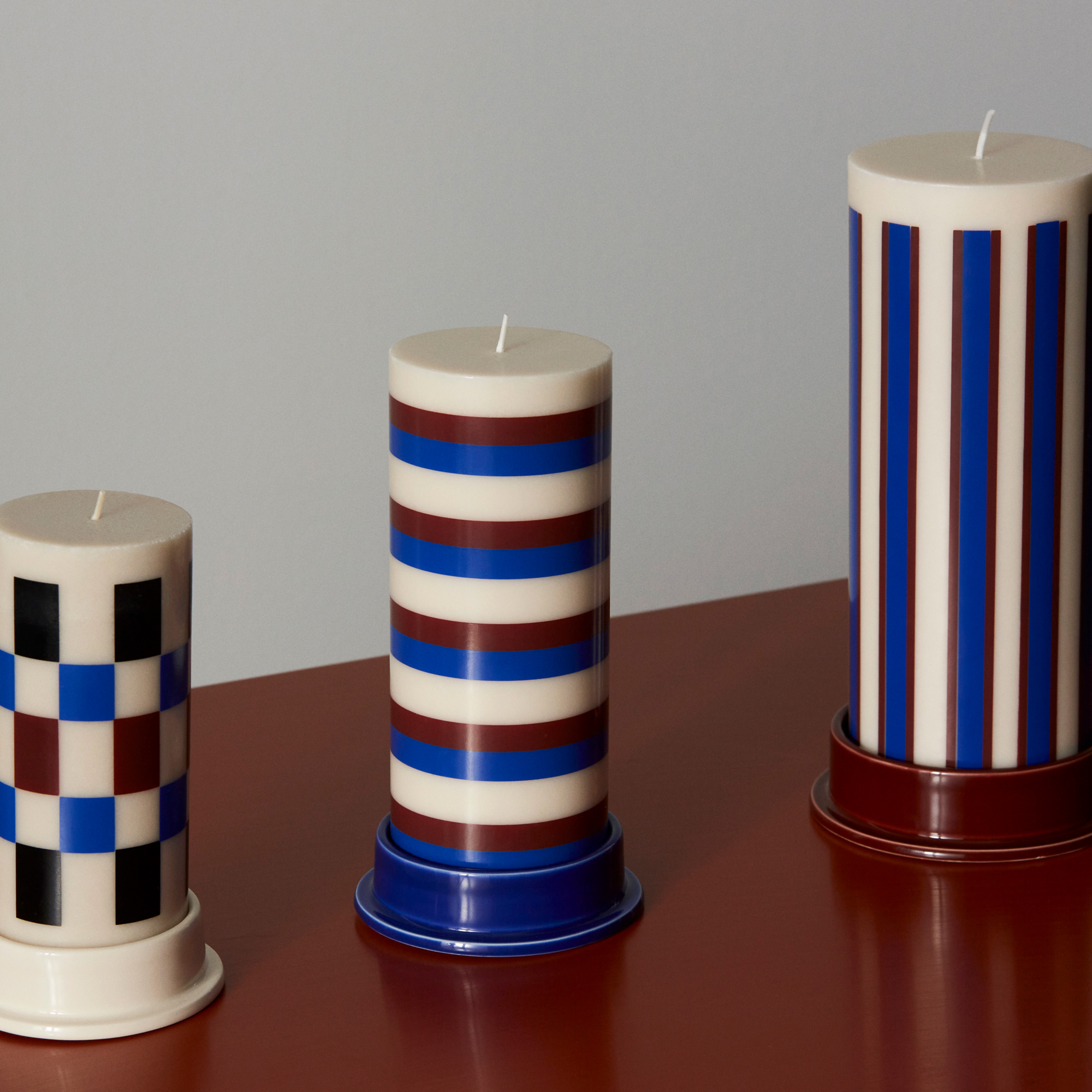 Kandelaar Column medium blauw