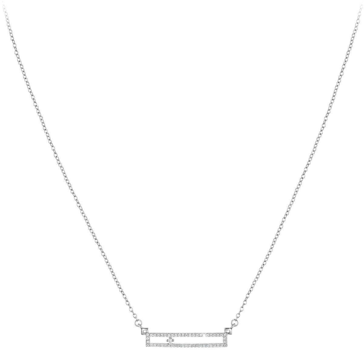 Collier - Acier inoxydable & diamant