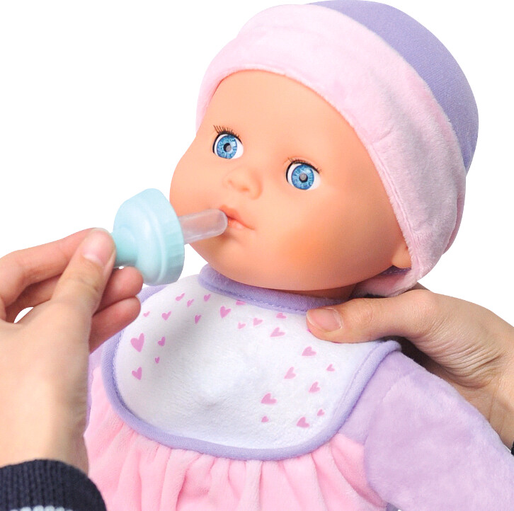 Mother Love - Interaktiv Baby Dukke Med Sut, Tøj Og Stetoskop - 38 CM