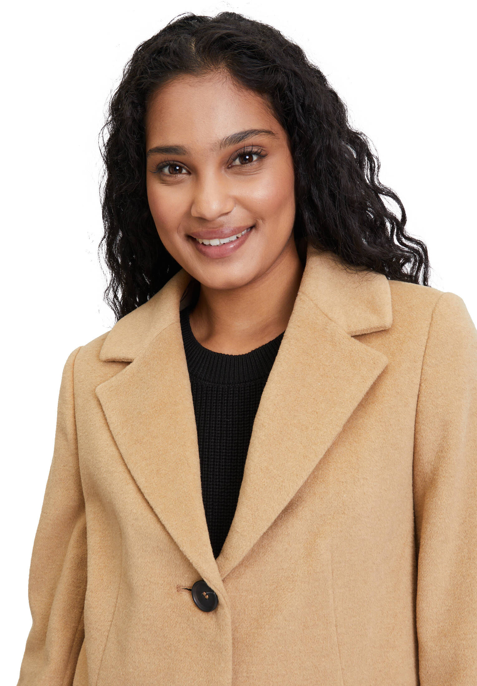 Betty Barclay| Damen Kurzmantel mit Wolle und Reverskragen