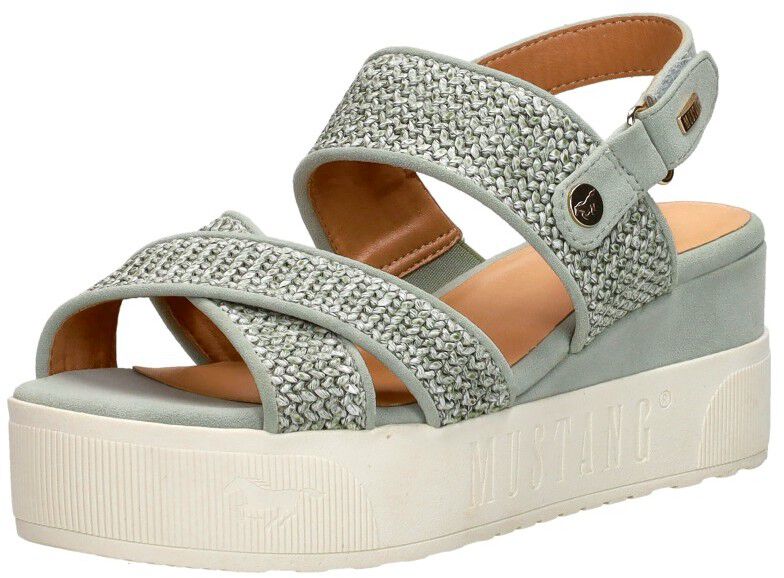 Mustang Sandalen Plat groen