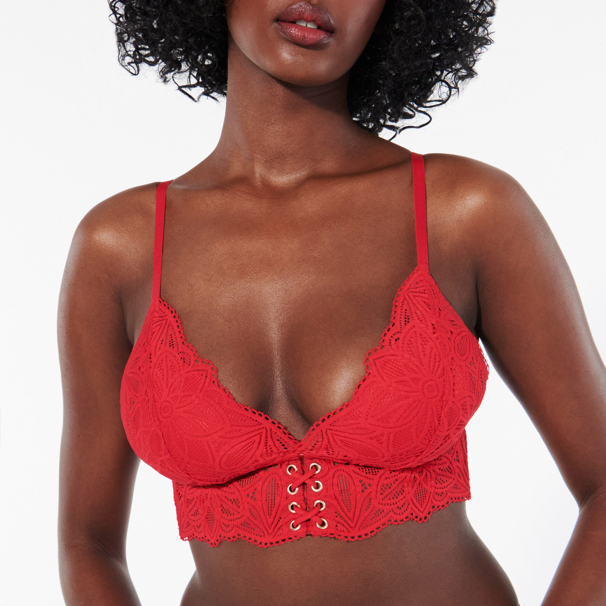 Soutien-gorge triangle en dentelle