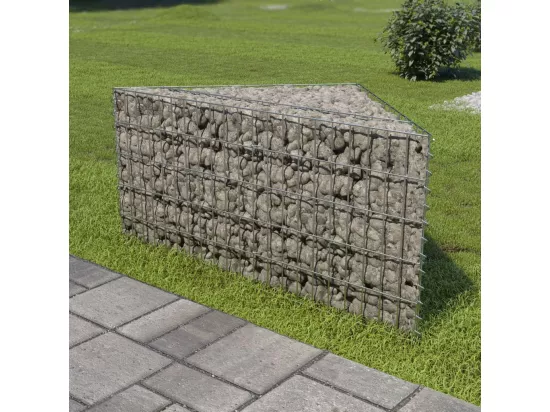 Lit surélevé à gabion Acier galvanisé 75x75x50 cm