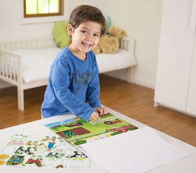 Melissa & Doug Gjenbrukbar Klistremerkebok Dyr