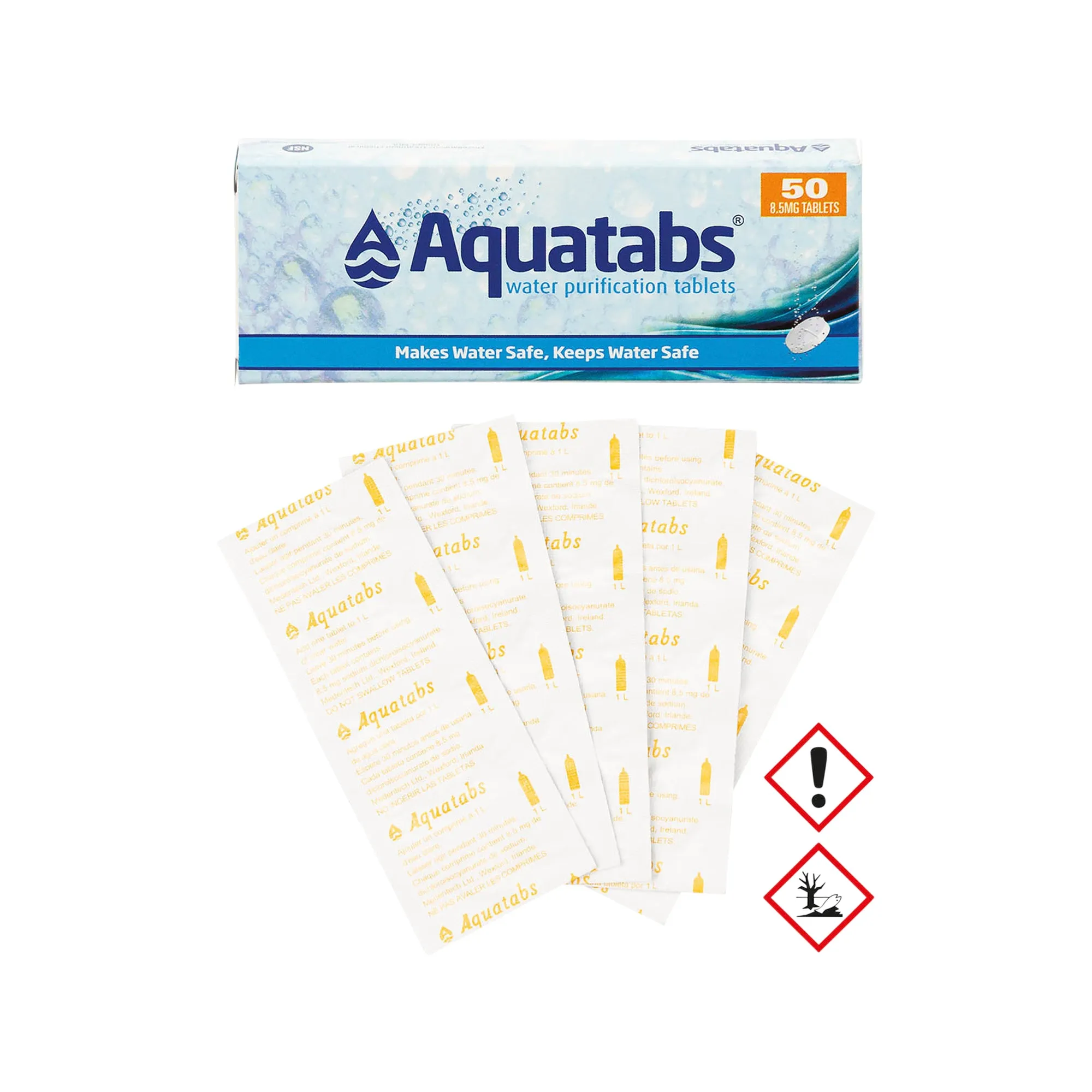 MFH -  Wasserreinigungstabletten Aquatabs 50 Tabletten